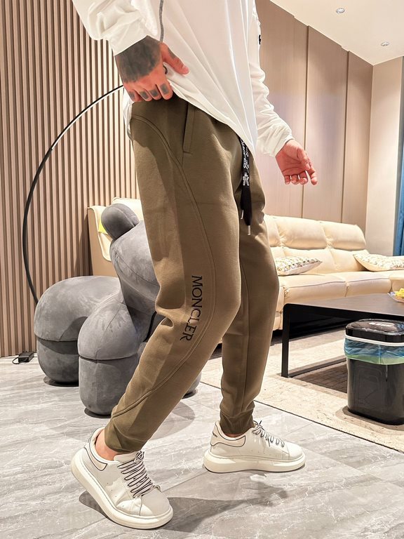 Monkou 2023 new casual pants for fall and winter! Official website synchronized sale. Brand classic LOGO casual pants , customized fabric, excellent comfort, strong hand touch. Highly recognizable, perfect quality crafts