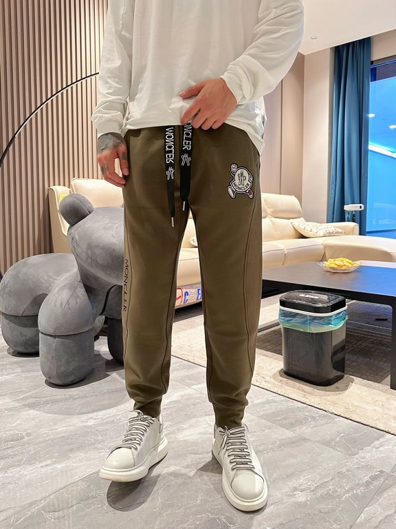 Monkou 2023 new casual pants for fall and winter! Official website synchronized sale. Brand classic LOGO casual pants , customized fabric, excellent comfort, strong hand touch. Highly recognizable, perfect quality crafts