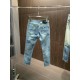 Mainly promoted. Armani Exclusive Exclusive new Slim model small straight jeans, high-end version! Counter customized fabrics Breathable comfort, impeccable details, brand elements design concept, reflecting high quality