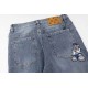 Louis Vuitton Louis Vuitton Bear Patch JeansSo far this year to do the most awesome jeans, heavy wash process, hidden mystery details are very much, this time the main push of the pants either version or on the body are 