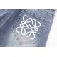 Loewe printed jeans 2023 latest products, counter synchronization on sale, the original single goods, washed casual jeans, imported original washed stretch fabric, comfortable and elastic, the original hardware accessori