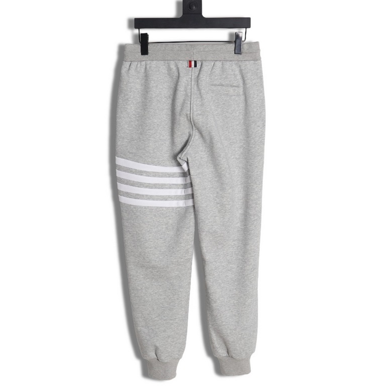 THOM BRWONE TB Newest Padded Sweatpants (Matchable)Cotton   spliced 4-bar coed long sweatpants. Note a few details this style is padded, with a four-bar patchwork design and a drawstring leg closure. UnisexK size 1-4