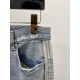 Paris family, 2023 latest products, counter synchronization on sale, the original single goods, washed casual jeans, imported original washed stretch fabric, comfortable and elastic, the original hardware accessories dec