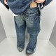 #DiorDior 23Fw Vintage Suede Labeled Jeans On