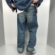 #DiorDior 23Fw Vintage Suede Labeled Jeans On