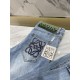 L02023 early fall new casual jeans, high-end customized series. Imported high-density customized cotton tannin fabric comfortable and soft skin-friendly, straight and not easy to wrinkle, original hardware. In-kind shoot