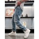 CD 2023 spring and summer new floral embroidery letters logo logo men's small straight Slim jeans! Channel rare out, the market is rare boutique channel source, absolutely can bring you an unexpected wearing experience, 