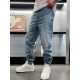 CD 2023 spring and summer new floral embroidery letters logo logo men's small straight Slim jeans! Channel rare out, the market is rare boutique channel source, absolutely can bring you an unexpected wearing experience, 