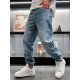 CD 2023 spring and summer new floral embroidery letters logo logo men's small straight Slim jeans! Channel rare out, the market is rare boutique channel source, absolutely can bring you an unexpected wearing experience, 