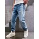 New products] Foreign trade company orders. Don't miss these Dir Small Straight Back Pocket CD Letter Embroidered Casual Men's Jeans!More and more men are no longer limited to the traditional style of dressing, more incl