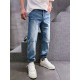 New products] Foreign trade company orders. Don't miss these Dir Small Straight Back Pocket CD Letter Embroidered Casual Men's Jeans!More and more men are no longer limited to the traditional style of dressing, more incl