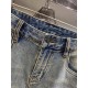 Ancient Family2023ss spring and summer new original single explosive jeans Super customized models Original hardware Super heavy craftsmanship The version is awesome, and the details of the workmanship is impeccable! The