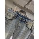 Ancient Family2023ss spring and summer new original single explosive jeans Super customized models Original hardware Super heavy craftsmanship The version is awesome, and the details of the workmanship is impeccable! The