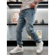 FD 2023 spring and summer new Roma logo men's small straight denim jeans! Channel rare out, the market is rare boutique channel source, absolutely can bring you an unexpected wearing experience, sincerely recommended to 