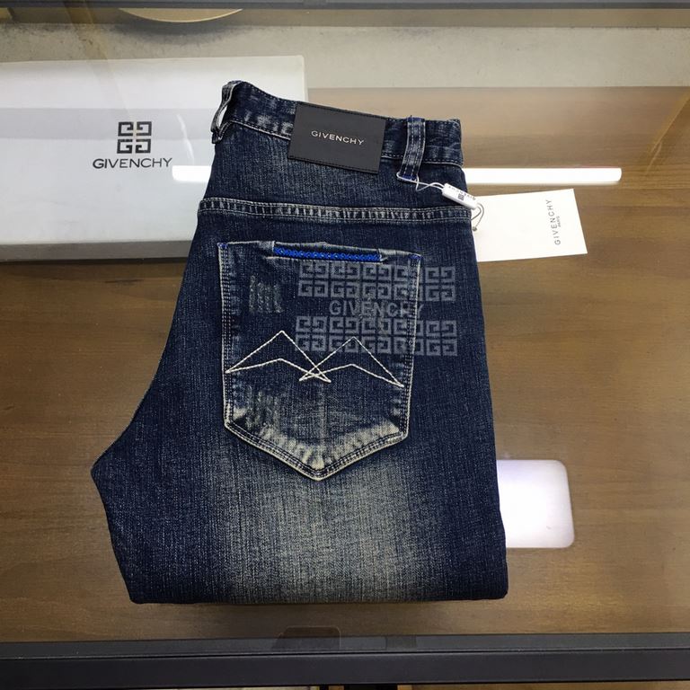 New products   Gvc 2023 summer the latest products, counter synchronization on sale original single goods, washed casual jeans, imported original washed stretch fabric, comfortable and elastic, back pockets exquisite han