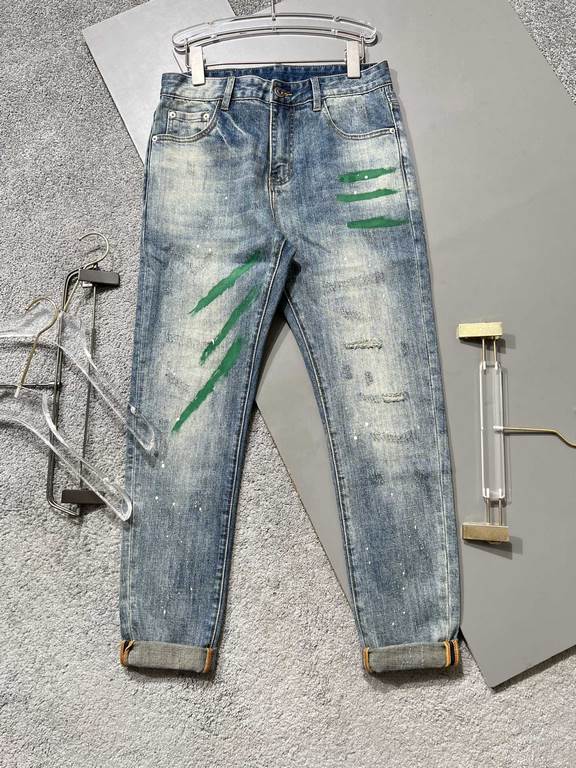 DS 2023 is a fashionable and versatile jeans for all seasons, a perfect choice for men's casual wear! This section of denim jeans clothing selection of imported imported heavyweight denim cotton denim fabrics carefully m