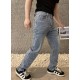 LOUIS VUITTONLouis Vuitton LV jeans with logo printed on the back pockets...