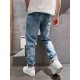 FD 2023 spring and summer new FF lock logo men's small straight denim jeans! Channel rare out, the market is rare boutique channel source, absolutely can bring you an unexpected wearing experience, sincerely recommended 