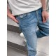 FD 2023 spring and summer new FF lock logo men's small straight denim jeans! Channel rare out, the market is rare boutique channel source, absolutely can bring you an unexpected wearing experience, sincerely recommended 