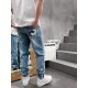 FD 2023 spring and summer new FF lock logo men's small straight denim jeans! Channel rare out, the market is rare boutique channel source, absolutely can bring you an unexpected wearing experience, sincerely recommended 