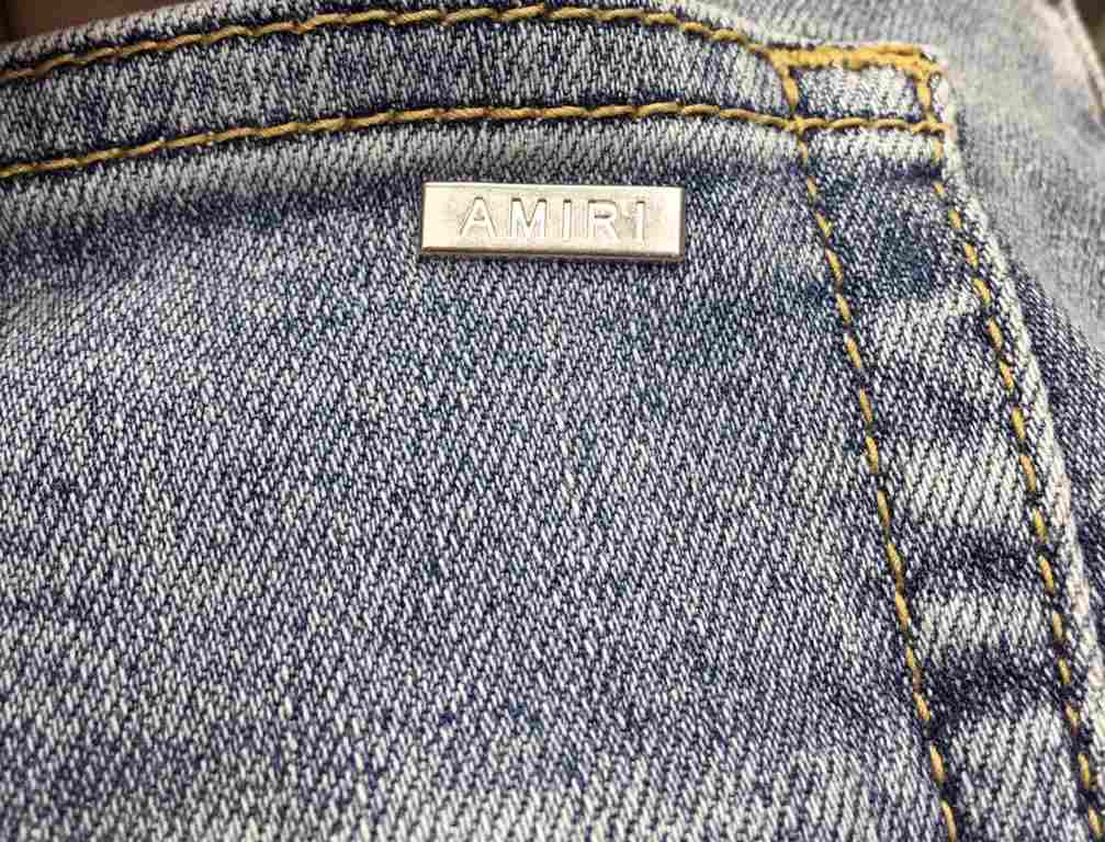 New Arrival   Amir.... .i  2023 spring and summer new classic men's denim fashion washed jeans, pure Hong Kong foreign channel goods Classic star-level single product, denim jeans belong to the closet of essential single