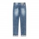 Dior Dior classic old flower leg jeans 2023 latest products, counter synchronization on sale, the original single goods, washed casual jeans, imported original washed stretch fabric, comfortable and elastic, the original