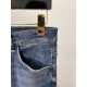 Armani, 2023 latest products, counter synchronization is available, the original single goods, washed casual jeans, imported original washed elastic fabric, comfortable and elastic, the original hardware accessories deco