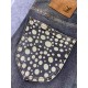 lv home 23SS new jeans fabric with elasticity high comfort embroidery design light color wash high end quality seriesSize 30, 31, 32, 33, 34, 36, 38