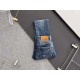 1V, new casual tannin jeans   spring and summer new back pocket brand logo using imported machine vacuum embroidery   body heavyweight environmentally friendly plant enzymes washed process fabric texture is quite beautif