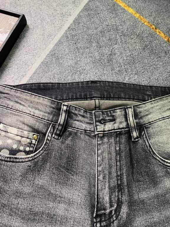 Lujia 23SS new jeans Fabric with elasticity High comfort Embroidery design Light color wash High-end quality seriesSize 30, 31, 32, 33, 34, 36, 38