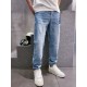 New] Gu men's fashion models heavy rabbit limited edition denim jeans, Hong Kong foreign channel goods, 23 years of spring and summer new products, advertising album models, pure pedigree quality!This denim single belong