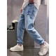 New] Gu men's fashion models heavy rabbit limited edition denim jeans, Hong Kong foreign channel goods, 23 years of spring and summer new products, advertising album models, pure pedigree quality!This denim single belong