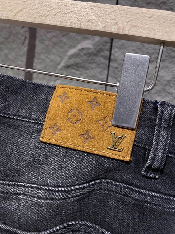 LV 23ss fall and winter new men's casual jeans, top quality! Channel order, official website synchronized sale! Original factory order denim cotton material! Suitable for casualformal wear all kinds of collocation ~ the 