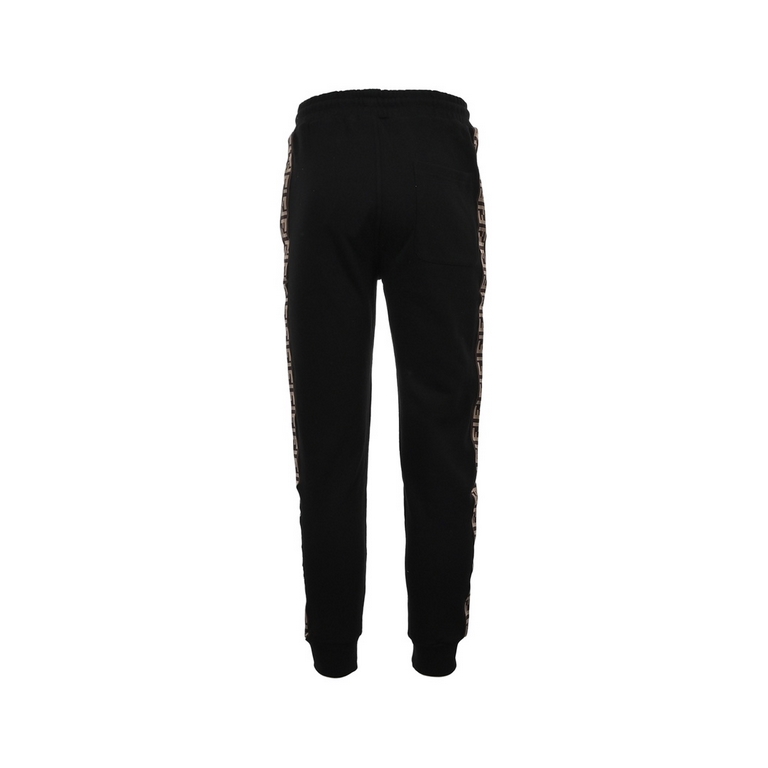 FendiFendi 23ss small eye embroidered double F webbing pantsFD classic elements, casual and comfortable on the body, the body of the same color without color difference, the labor cost is expensive.Sharp small eye embroi