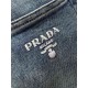 Prada, 2023 latest products, counter synchronization is available, the original single goods, washed casual jeans, imported original washed stretch fabric, comfortable and elastic, original hardware accessories decorativ