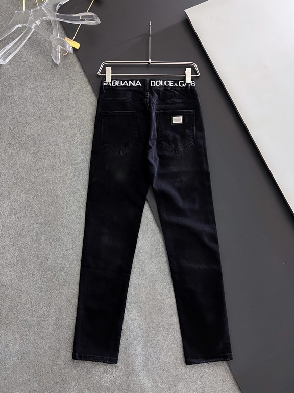 ) DG 23s New Season Pop-up Quality Feeling Finish PerfectionSummer classic casual stretch jeans low-profile luxury sense, customized leather brand   hardware accessories counter year after year hot classic explosive mode