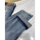 LV2023 early fall new casual jeans, high-end customized series. Imported high-density customized cotton tannin fabric comfortable and soft skin-friendly, straight and not easy to wrinkle, original hardware. In-kind shoot