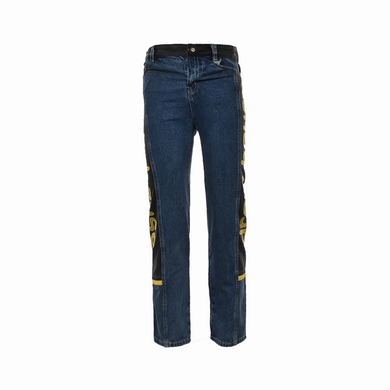 Drew House Patchwork Washed Embroidered JeansDERW HOUSE annual force is also this year so far as to do the most awesome jeans, heavy wash process, hidden mystery details are very much, this time the main push of the pant