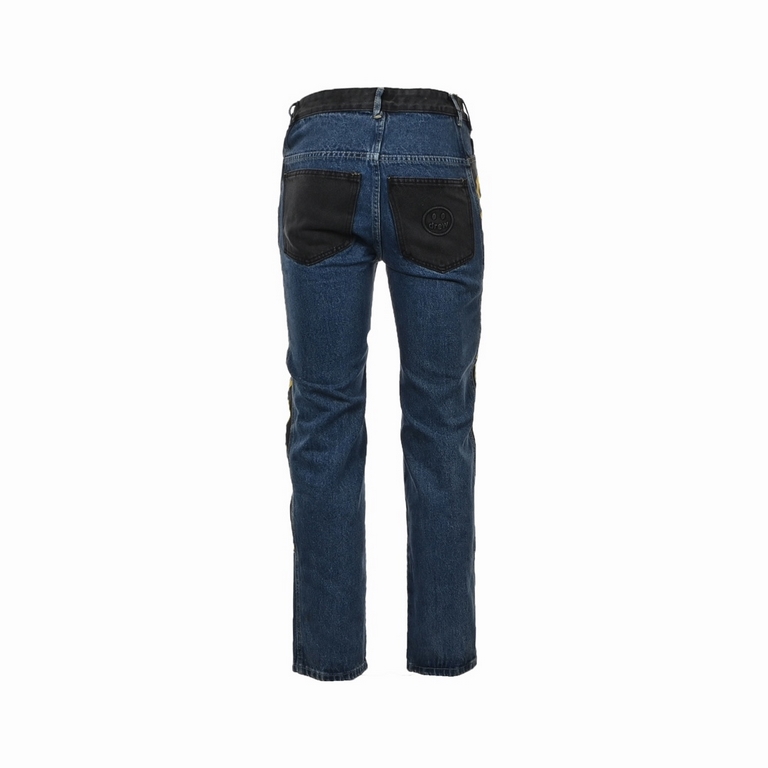 Drew House Patchwork Washed Embroidered JeansDERW HOUSE annual force is also this year so far as to do the most awesome jeans, heavy wash process, hidden mystery details are very much, this time the main push of the pant