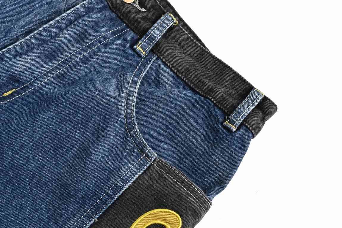 Drew House Patchwork Washed Embroidered JeansDERW HOUSE annual force is also this year so far as to do the most awesome jeans, heavy wash process, hidden mystery details are very much, this time the main push of the pant