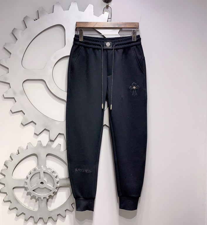 CHROME HEARTS Crocker heart 2023 latest product casual pants counter with the same fabric, version of the fashionable and generous, buttocks thin, no sense of tightness, the use of imported counter fabrics on the body of