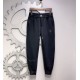 CHROME HEARTS Crocker heart 2023 latest product casual pants counter with the same fabric, version of the fashionable and generous, buttocks thin, no sense of tightness, the use of imported counter fabrics on the body of