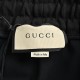 GucciGucci 23Fw Double G Webbing Set PantsHigh-quality double-layer composite cotton, special feel, super texture comfortable soft breathable casual loose fitColor blackSize XS-L