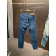 Lv Louis Vuitton Exclusive new Slim model small straight jeans, high-end version! Counter customized fabrics Breathable comfort, impeccable details, brand elements design concept, reflecting high quality. The handfeel is