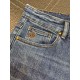 Lv Louis Vuitton Exclusive new Slim model small straight jeans, high-end version! Counter customized fabrics Breathable comfort, impeccable details, brand elements design concept, reflecting high quality. The handfeel is