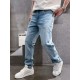 Gu 23ss summer new rabbit special series logo men's small straight denim jeans! Channel rare out, the market is rare boutique channel source, absolutely can bring you an unexpected wearing experience, sincerely recommend