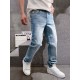 Gu 23ss summer new rabbit special series logo men's small straight denim jeans! Channel rare out, the market is rare boutique channel source, absolutely can bring you an unexpected wearing experience, sincerely recommend