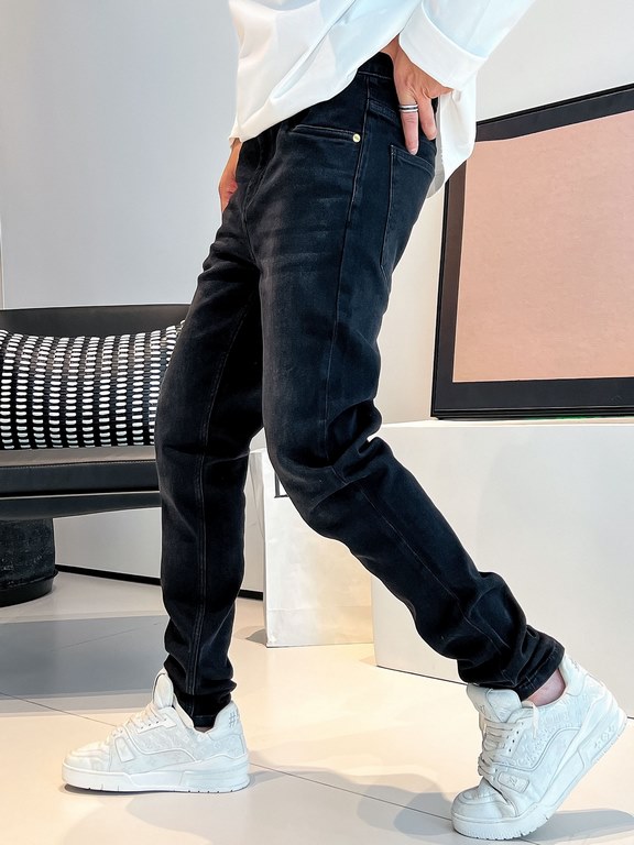 FD 23ss fall and winter new men's casual jeans, top quality! Channel order, official website synchronized sale! Original factory order denim cotton material! Suitable for casualformal wear all kinds of collocation ~ the 