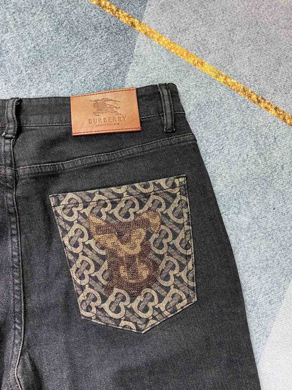 b family 23SS new jeans fabric with elasticity high comfort embroidery design light color wash high end quality seriesSize 30, 31, 32, 33, 34, 36, 38