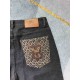 b family 23SS new jeans fabric with elasticity high comfort embroidery design light color wash high end quality seriesSize 30, 31, 32, 33, 34, 36, 38